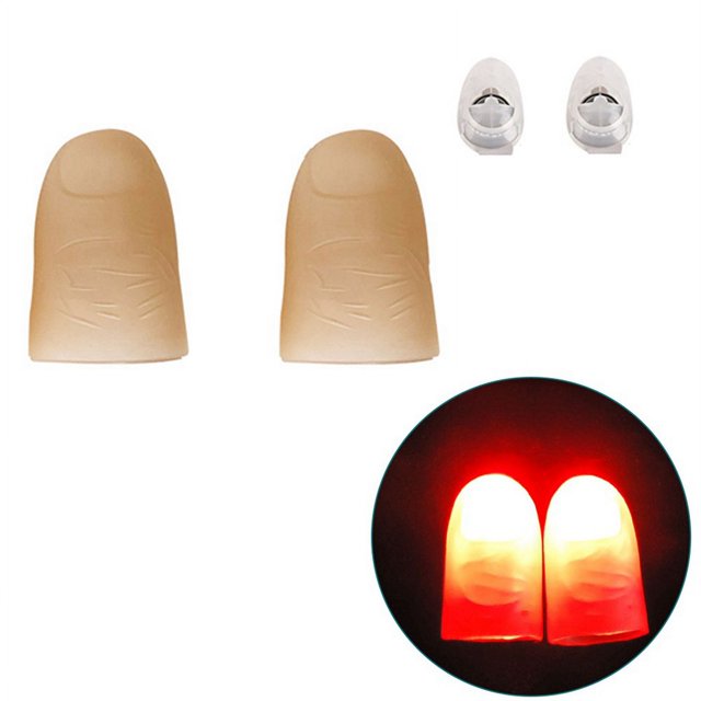 5 Pares de Luces LED Intermitentes para los Dedos, Accesorios PráCticos, Luz PortáTil Multifuncional, Accesorios ElectróNicos, Luz Roja