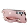 thumbnail image 3 of Allytech Slim Case for Samsung Galaxy S24 Plus with Card Slot & Shoulder Strap, Premium PU Leather Adjustable Strap Wristband Kickstand Shockproof Full Protective Cover for Women Men - Rosegold, 3 of 11