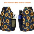 thumbnail image 6 of Sling Backpack,Travel Hiking Daypack Sunflower Rope Crossbody Shoulder Bag, 6 of 6
