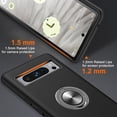 thumbnail image 3 of [PST] Google Pixel 8 Ring Case, Hybrid Magnetic Kickstand Case Cover with Invisible Ring Stand, 3 of 5