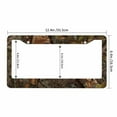 thumbnail image 3 of Sloboki Forest Camo License Plate Frame Universal Aluminum Metal Car Tag Holders Cars Decor, 3 of 5