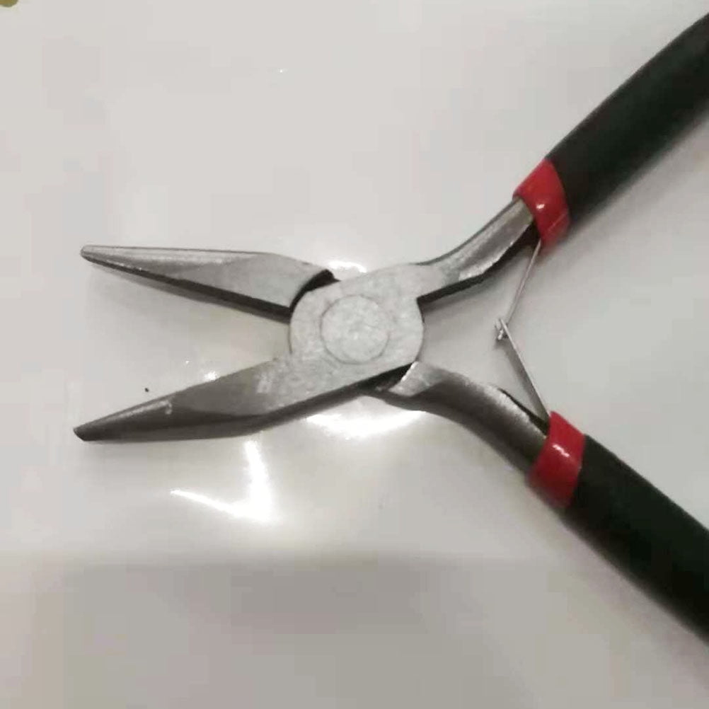 Mini Plier Flat Nose Jewelry Pliers Solid Joint End Cutting Cushion