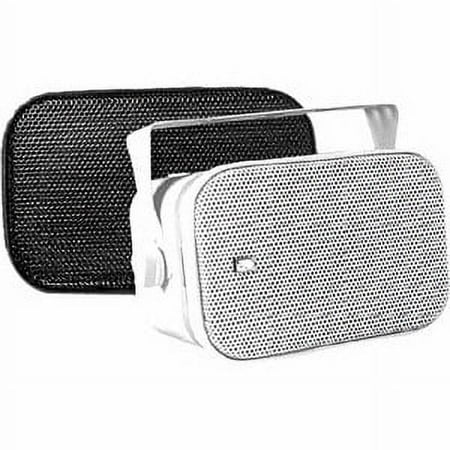 PolyPlanar MA800WW Poly-Planar 7-1/2-Inch x 5-Inch Rectangular Marine Box Speakers (Pair)