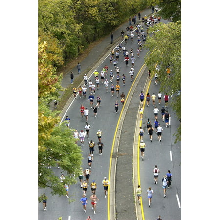 Runners Fall Marathon Long Distance Washington Dc Poster Print 24 x