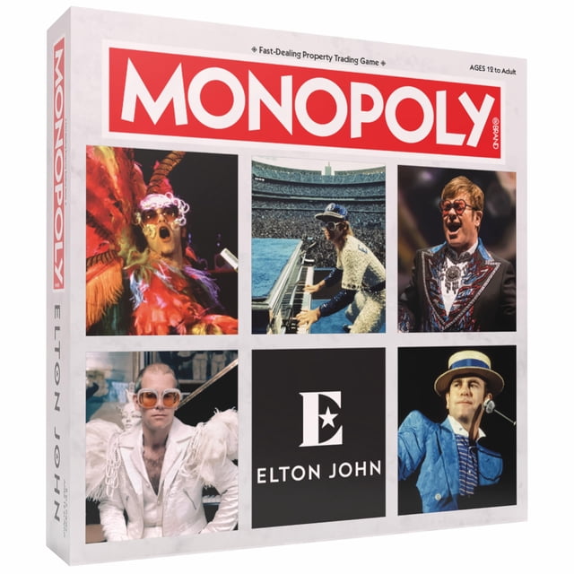 Juego de Mesa USAOPOLY Monopoly Elton John con 6 Fichas 12+ años