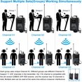 thumbnail image 6 of EXMAX EX-938 Wireless Headset Microphone Audio Tour Guide System for Church Translation Teaching Travel Simultaneous Interpretation (1 Transmitter 14 Receivers with Black Aluninum Storage Case), 6 of 8