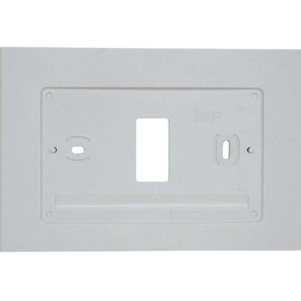EMERSON F61-2500 Wall Plate,White,4 3/4x7 5/8in 