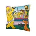 thumbnail image 3 of Simpsons Square Pillow Case Pillow Holder Soft Decorative Pillow Sham Cushion Cases Pillowcase 18"X18", 3 of 7