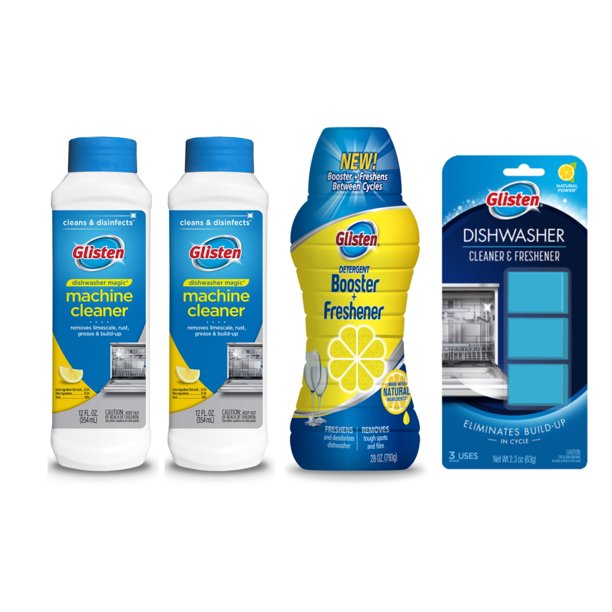Glisten Dishwasher Magic Machine Cleaner & Disinfectant 2Pack