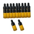 thumbnail image 3 of s cuentagotas pequeños con cuentagotas de vidrio, portátil, a prueba de fugas, envase cosmético vacío, de muestra, la de vidrio para , Negro 3ml shamjiam Botellas cuentagotas pequeñas, 3 of 7