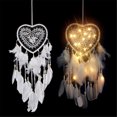 thumbnail image 4 of Dream Catcher,23.6inch Fashion Handmade Light Dream Catchers with Feather,Bedroom Wall Hanging Luck Gift,Suitable for Valentine's Day Party Wedding Decors Gifts, 4 of 6