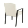 thumbnail image 6 of Lumisource Carmen Contemporary Arm Chair in Black Wood and Beige Fabric - Set of 2, 6 of 7