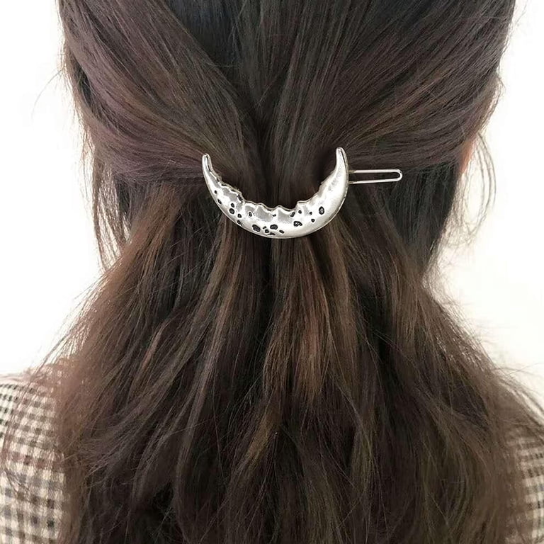 Moon Hair Clips Headband Necklace Set Plastic Metal Kids Adults Accessories Amazon.com : BARTOSI Moon Star Hair Clips Vintage Rhinestone  main image 4