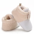 thumbnail image 6 of Krdevn Girls Boots - Baby Booties Warm Slippers Toddler Winter Boots with Non Bottom -Toddler Boots,Cowgirl Boots,Color:White,Size:12-18 Months, 6 of 7