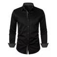 thumbnail image 1 of Camisa Doblada Para Hombre, Cuello Con Botones, Suela Larga, 1 of 5