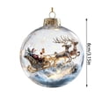 thumbnail image 3 of Sulaicai Christmas Story Ball Ornament, Mini Holiday Scene Transparent Hanging Bauble, Vintage Festive Keepsake Decor for Xmas Tree, Mantel, Indoor Holiday Party Display, 3 of 8