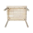 thumbnail image 3 of Pemberly Row Contemporary Wood Kids Table in Unfinished Cream, 3 of 6