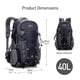 thumbnail image 3 of TFixol 40L Hombres Mujeres Mochila de trekking Bolsa de montañismo Tienda de campaña de viaje al aire libre, 3 of 8