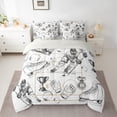 thumbnail image 2 of Homewish Gamer Ice Hockey 7-Piece Twin Bedding Sets for Children Kids Teens,Ball Gaming Bedding Comforter Set,Sport Theme Breathable Sheet Sets,Lightweight Room Decor,Reversible, 2 of 8