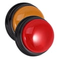 thumbnail image 4 of KAKOWELY 2 piezas de timbre de juego de respuesta, botón de alarma de plástico con luz y sonido, divertido juego de preguntas y respuestas, concurso de fiestas, accesorios de botón de respuesta, 4 of 4