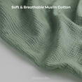 thumbnail image 5 of Comfy Cubs Breathable Nursing Cover - 100% Muslin Cotton, with Rigid Hoop, Fern, 5 of 7