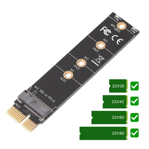 Adaptador pcie a m2 nvme ssd m.2 pcie x1 pm clave conectores de lector de disco duro