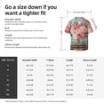 thumbnail image 5 of Gukieu Vintage Typewriter Floral Print Men's Short-sleeved Shirts, Button-down Pocket Shirts, T-shirts, Beach Vacation Travel Summer Clothing-XX-Large, 5 of 5