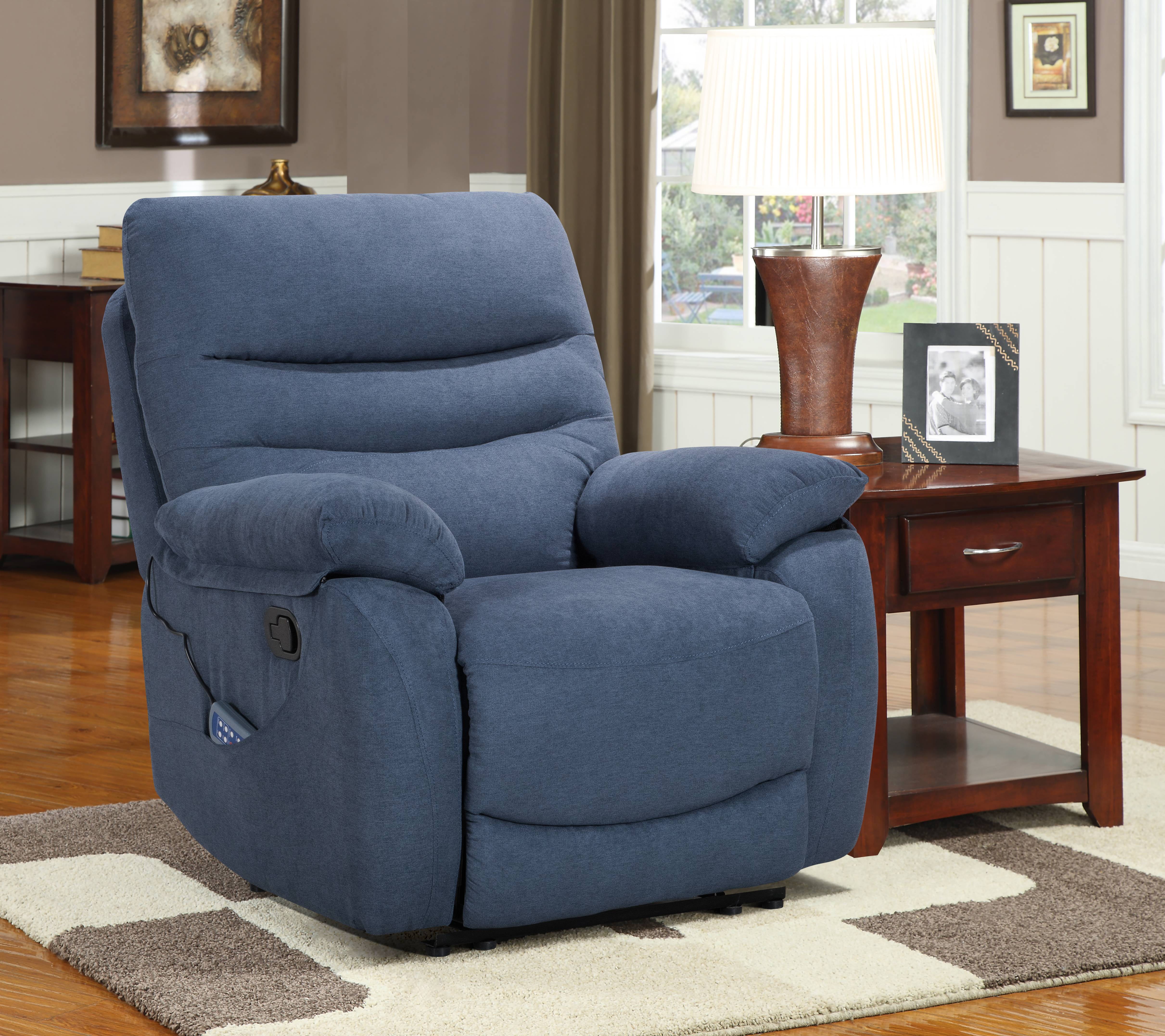 Massage Recliner, Elderly Sofa Seat Recliner Chair, Manual Recliner