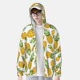 thumbnail image 2 of Balery Pineapple Sudadera ligera de manga larga con capucha y protección solar UPF 50+ para hombre y mujer, ideal para pesca y running-XX-Large, 2 of 7