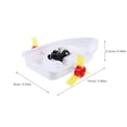 thumbnail image 2 of SEWACC Sailing Boat Model Sailboat Ship Model Realistic Design 1Pcs for Festival, 2 of 8