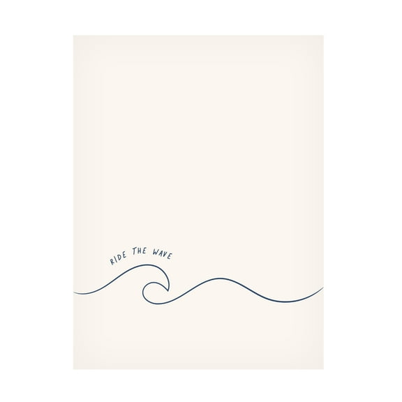 Trademark Fine Art Beth Cai Ride The Wave Canvas Wall Art