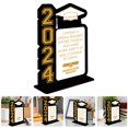 thumbnail image 4 of Decorative 2024 Graduation Centerpiece Party Decoration Wooden Graduation Tabletop Centerpiece, 4 of 8