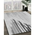 thumbnail image 3 of Ahgly Company Machine Washable Indoor Square Transitional Gunmetal Gray Area Rugs, 3' Square, 3 of 7