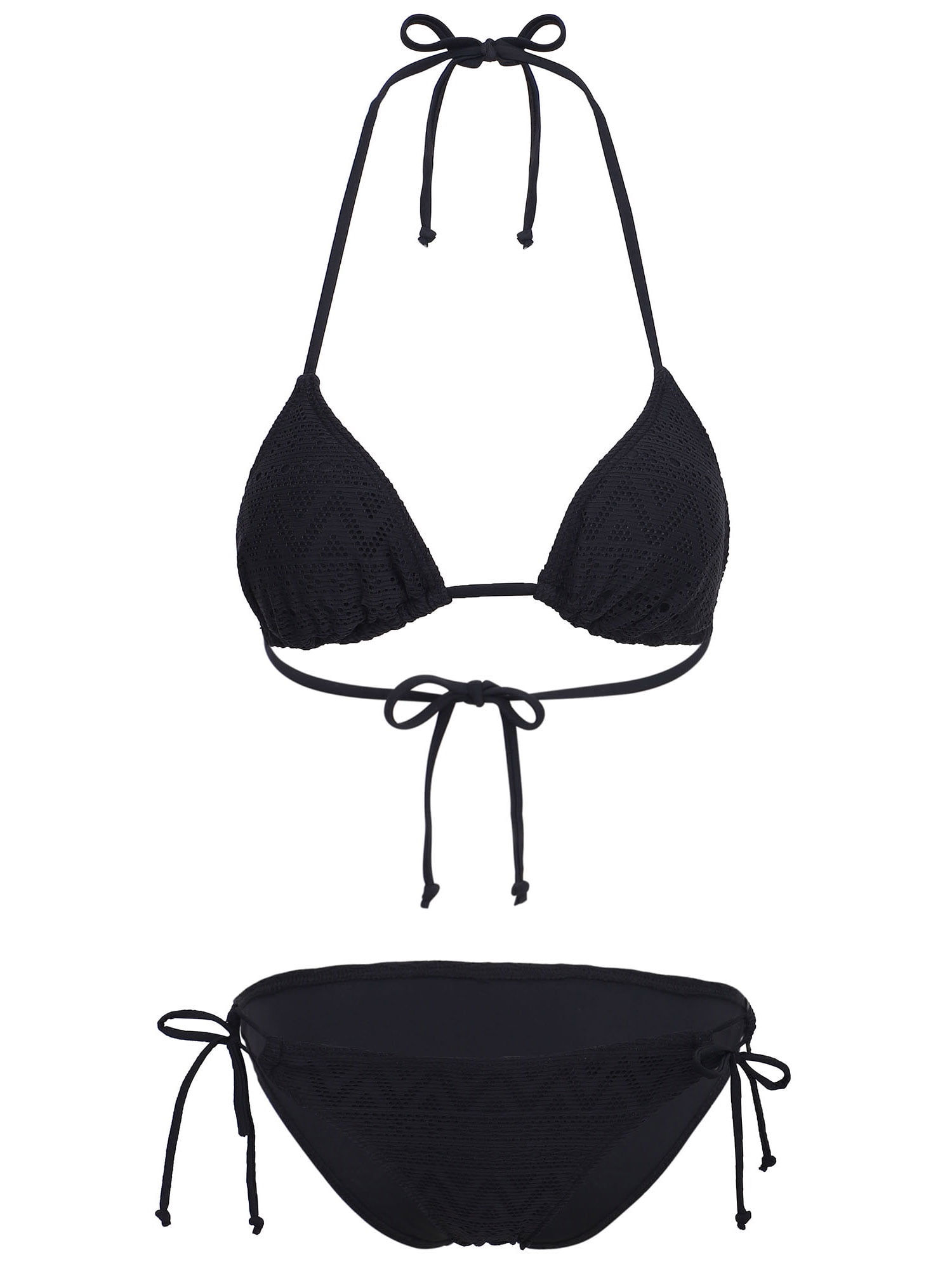 【naha】sisandi TRIANGLE、CLASSIC btmset Bawdy Women's Tribal Mesh Triangle Bikini Set, Designed in