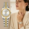 thumbnail image 2 of Watches for Woman Classic Quartz Wrist Watch Stainless Steel Watchband Waterproof Wristwatch Gifts for Woman, 2 of 8