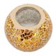thumbnail image 5 of Portavelas De Mosaico Hecho A Mano, Delicado Y Romántico Portavelas De Cristal Dorado, Portavelas para Lamparilla En La Mesa, 5 of 5
