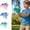 blue, variant on Kids Outdoor Kite Launcher Toy Set with Handheld Transmitter, Easy Flying Kite Kit for Beach Park Backyard Play, Random Pattern