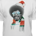 thumbnail image 3 of Bob Ross Santa Hat & Scarf Official Licensed Christmas Xmas White T-Shirt (Medium), 3 of 3