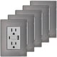 thumbnail image 1 of Placa Pared Duplex Inoxium1X1U1BSilver 5Pzas USB A/USB C/Contacto Duplex 110/125-250VCA 15A 50/60Hz 5VDC 3A Plateado Ace, 1 of 4