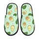 thumbnail image 1 of Fotbe Avocado Pantuflas Peludas para Mujer con Estampado, Zapatillas de Peluche, Zapatos de Invierno para Casa, Uso Interior y Exterior-Large, 1 of 8