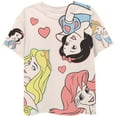 thumbnail image 4 of Disney Princess Girls Graphic T-Shirt and Bike Shorts Set, 2-Piece, Sizes 4-16, Multi, 7-8, 4 of 9