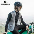 thumbnail image 2 of ROCKBROS Cycling Vest Windbreaker Full Zip Short Sleeved Jersey Men Women Gray, 2 of 9