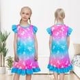 thumbnail image 5 of 2Pcs Girls Nightgowns 4-8 Years Unicorn Sleepwear Night Sleep Dress Pajamas Little Kids Toddler Soft Nightgown, 5 of 7