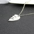 thumbnail image 3 of Juego de collar con rompecabezas de corazón con llave personalizada de acero inoxidable You Are My Person, 3 of 4