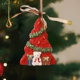 thumbnail image 5 of Mecorevxz Vintage Resin 3D Christmas Tree Shaped Ornaments with Bow,Christmas Hanging Decor for Xmas Tree,Wreaths,Christmas Gifts(F), 5 of 7