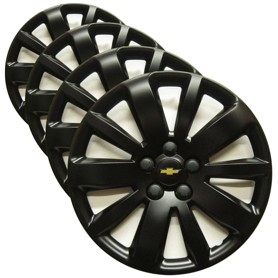 4 for Chevrolet Cruze LT 2016-18 Black 16" Wheel Skins Hub Caps Full Rim Covers