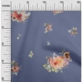 thumbnail image 2 of oneOone Cotton Cambric Grayish Purple Fabric Florals Sewing Craft Projects Fabric Prints By Yard 56 Inch Wide, 2 of 6
