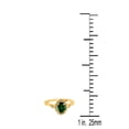 thumbnail image 3 of AoneJewelry 0.85 Carat Oval Shape Created Emerald and Diamond Ring In 10K Solid Rose, White & Yellow Gold, 3 of 5