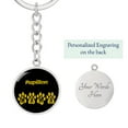 thumbnail image 2 of Papillon Mama Cercle Porte-Clés en Acier Inoxydable Ou or 18 Carats Chien Maman Pendentif, 2 of 7