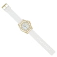 thumbnail image 5 of Women's Baguette Cut Diamond Crystal Bling'ed Out Watch - Drop it Down with This Ice on Your Wrist Ladies!! Kakuna Matata!! - ST10372SLA Rubber Gold White, 5 of 5